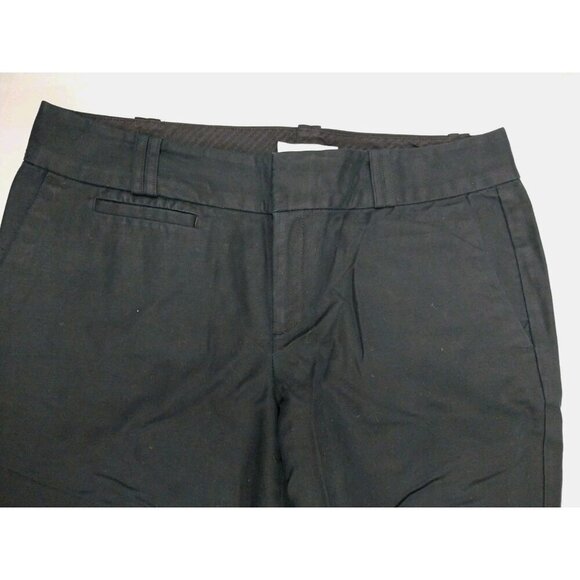Banana Republic Pants Womens 8 Black Martin Fit Chino Trouser Boot Flare Stretch - Picture 9 of 10